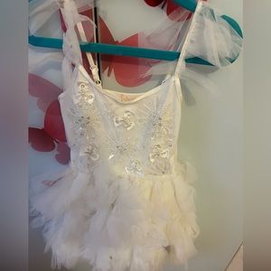 Tutu du monde girls ruffle dress with beaded detail